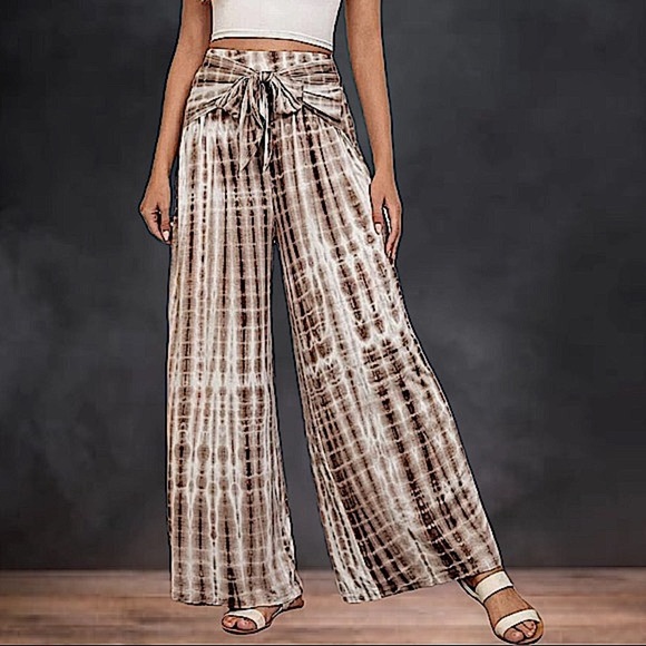Pants - TIE DYE WIDE LEG PANTS
